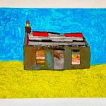 Isle of Lewis Croft (30 x 40cm on canvas board with white border